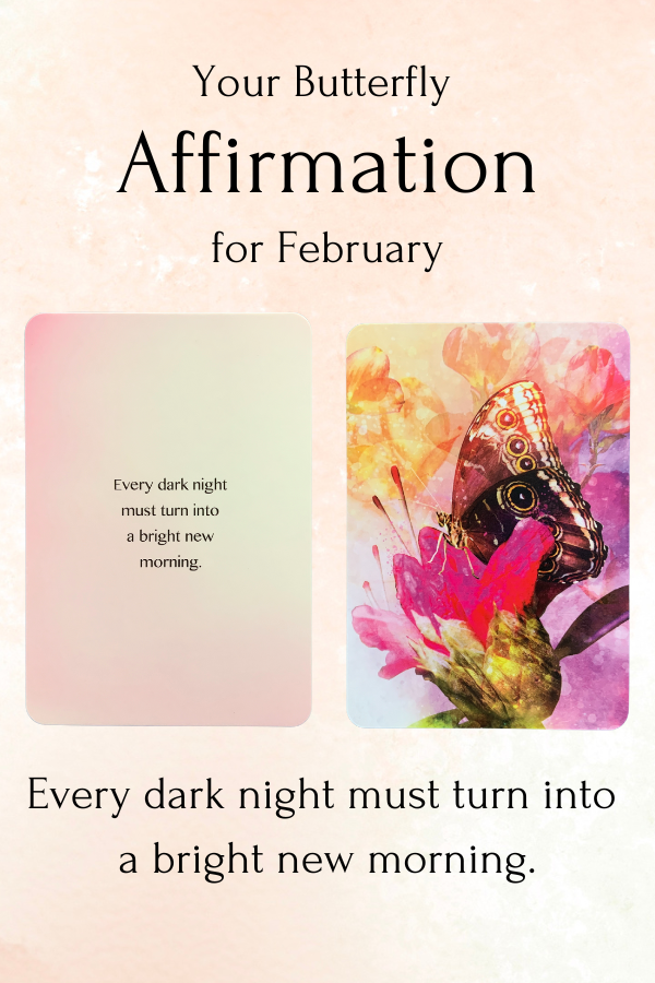 Butterfly Affirmation for February