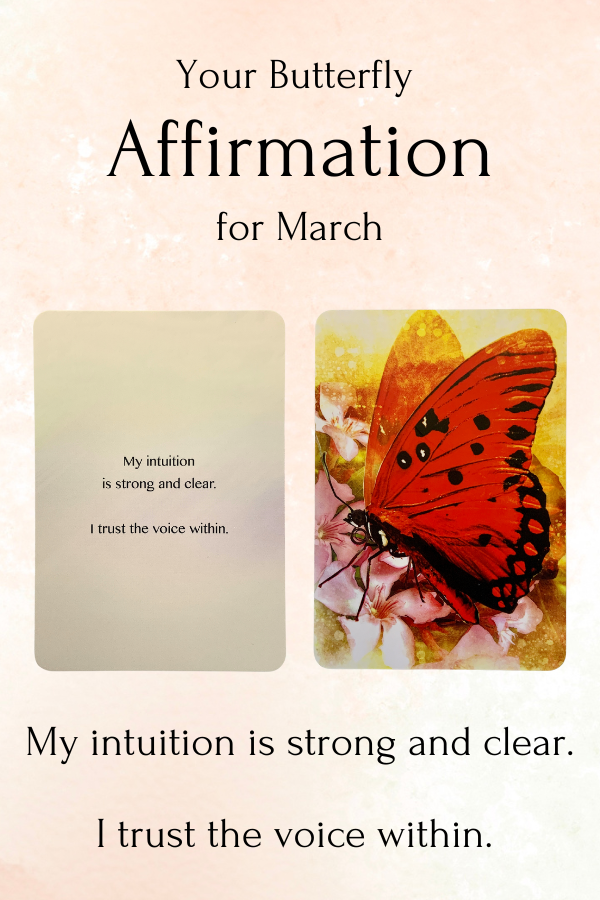 Butterfly Affirmation for March
